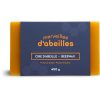 Cire d'abeille bloc lingot 450g 1lb pure Québec Merveilles d'abeilles face