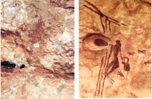 L'origine de l'apithérapie_Peinture rupestre de la grotte de l'araignée